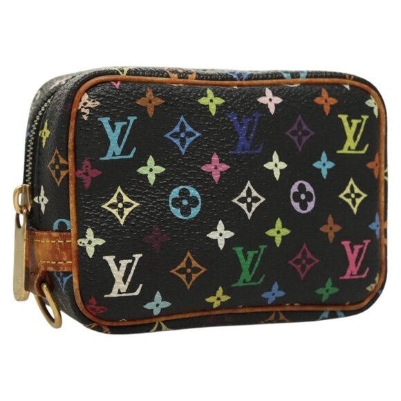 LOUIS VUITTON Multicolor Trousse Wapity Pouch Black M58034 Auth 135439 - Picture 1 of 16